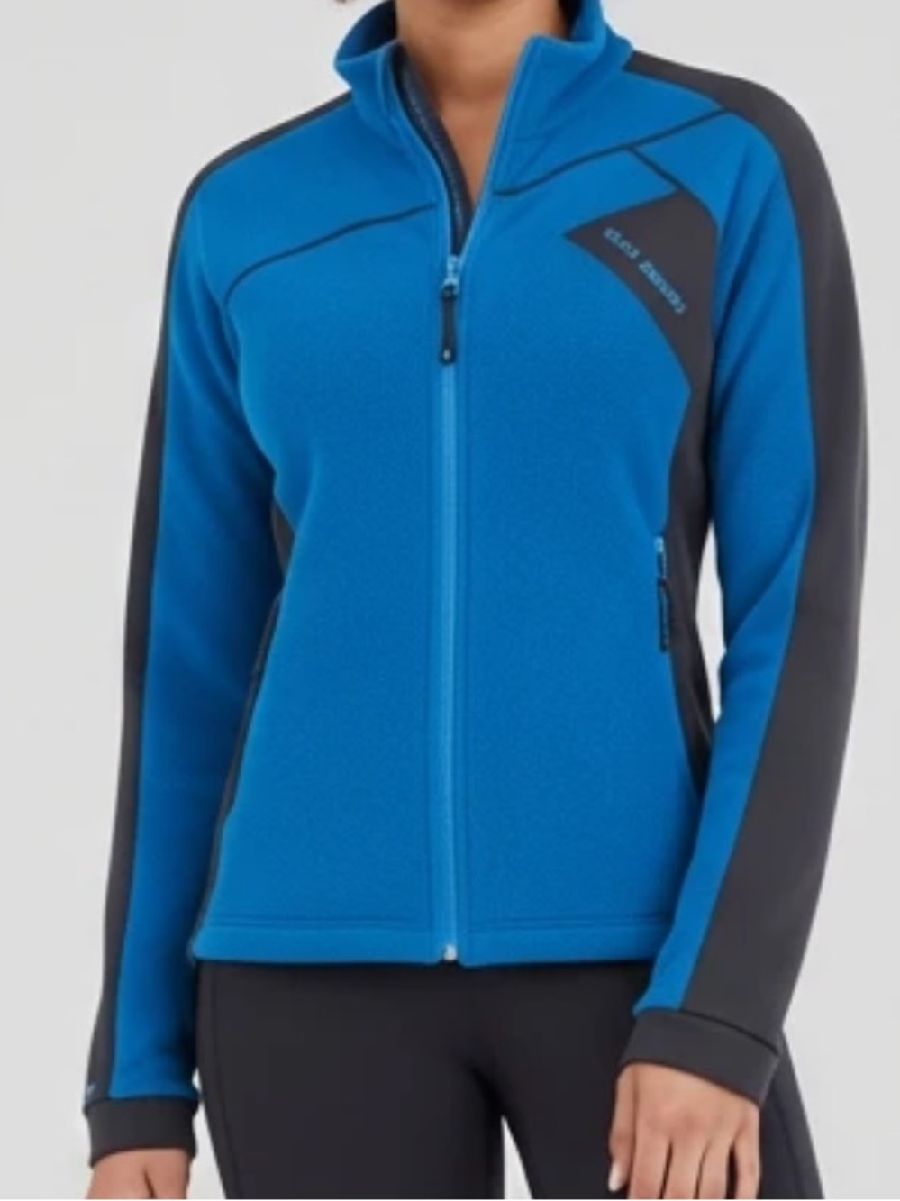 Helly Hansen Pro Fleece Full Zip Jacket Teal Black Embroidered Women’s Sz Smal
